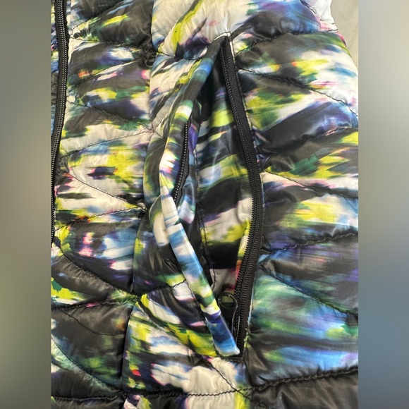 Tangerine Duck Down Puffer Multicolor Women’s Vest Size Small - Picture 5 of 9